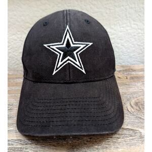 Dallas Cowboys Hat NFL Team Apparel Black Adjustable Cap One Size Adult